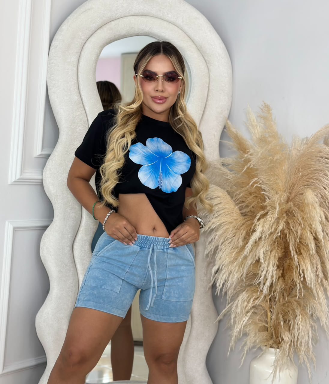 Conjunto Flores Short Taidey - Imagen 2