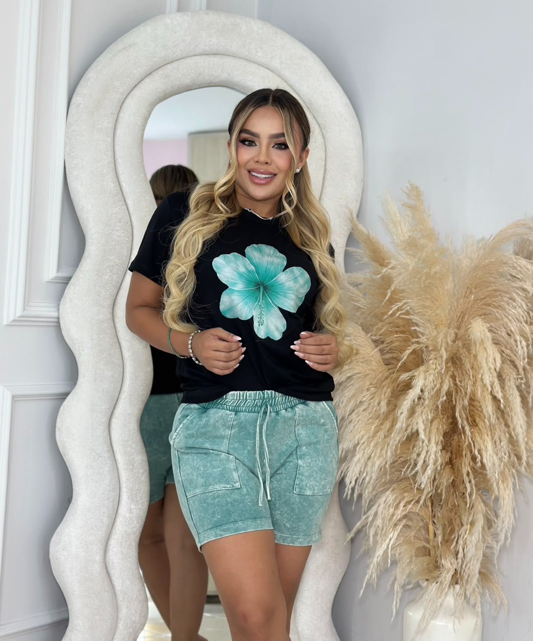 Conjunto Flores Short Taidey - Imagen 4