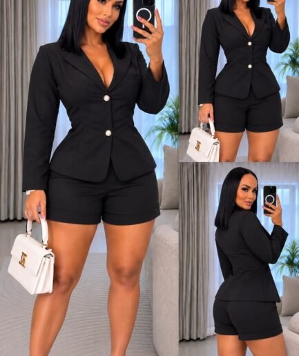 Conjunto Bleiser y shor importado